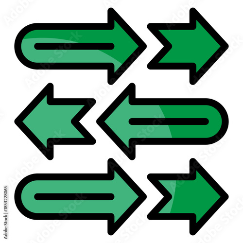 Timeline Flow Icon Element For Design