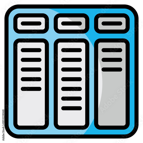 Kanban Board Icon Element For Design