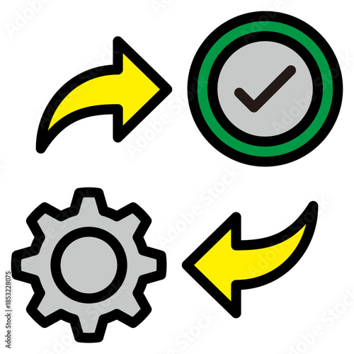 Process Control Icon Element For Design
