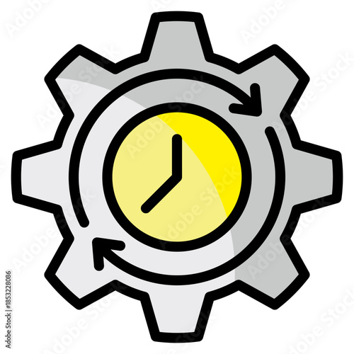 Process Optimization Icon Element For Design