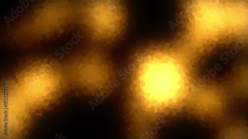 Vibrant lights. Gold  gradient flow on black background. Dynamic motion. Neon glow bright color. Loop animation 