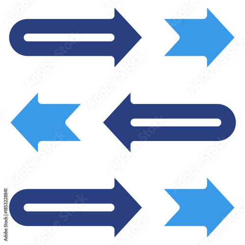 Timeline Flow Icon Element For Design