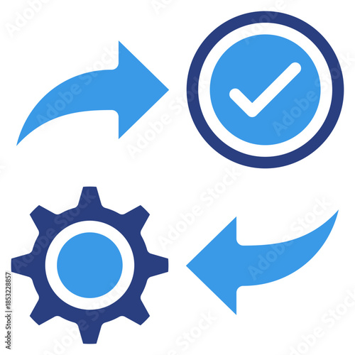 Process Control Icon Element For Design