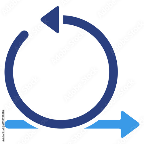 Sprint Cycle Icon Element For Design