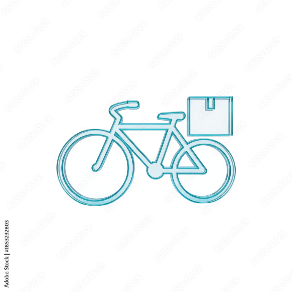 Fototapeta premium bicycle icon isolated on white