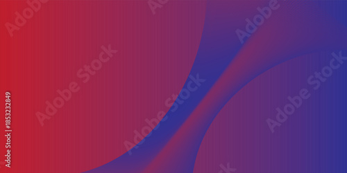 Futuristic abstract background. Blue and red wavy line design. Modern shiny blue moving line elements. Future technology concept. Vector.