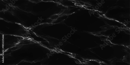 An abstract black and white water background loop features a dark stormy sky where electric lightning bolts flash through clouds amidst a powerful night nature thunderstorm