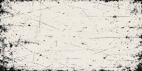 Aged black and white grunge background featuring a dirty textured concrete wall pattern with rough vintage paint and antique paper grain for a grungy surface design