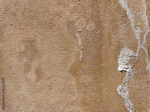 Vászonkép Brown stucco wall showing grunge texture and efflorescence
