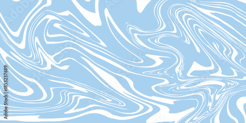 Abstract background seamless pattern with blue waves on transparent background. Vector illustration