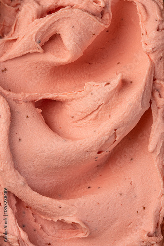 Photography Strawberry sorbet texture top view