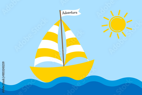 Sailboat Adventure on Sunny Day