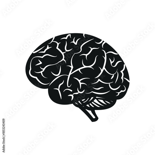 Brain icon vector design template