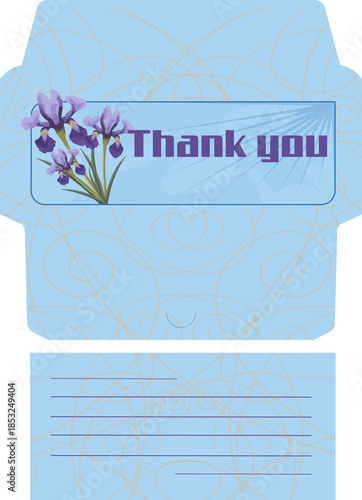 Envelope with the inscription Thank you