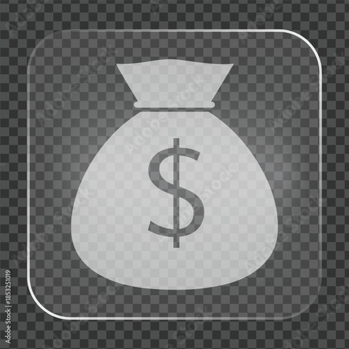 Money Bag Icon Simple Design