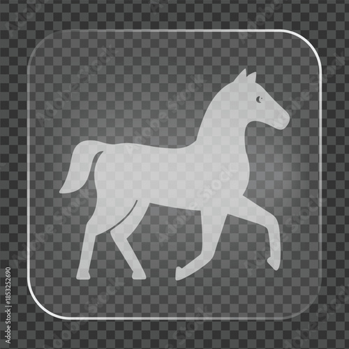 Horse Icon Trot Silhouette Graphic Design Element