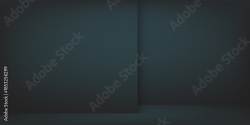 Abstract geometry studio scene with shadow and light. Blue background for luxury product display showroom mockup. Minimal interior aesthetic with empty space, geometric line, square, corner