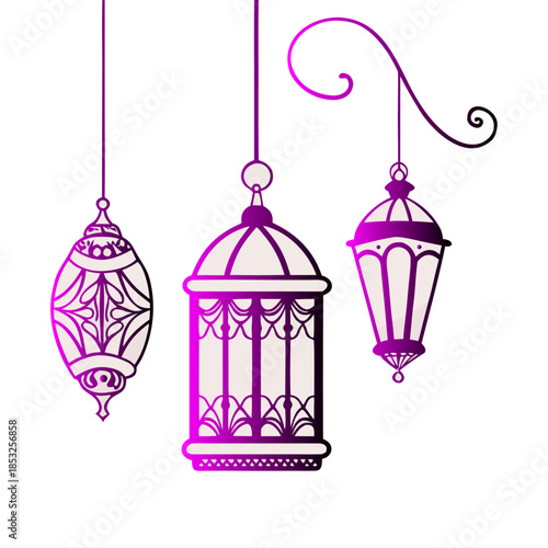 Traditional Islamic Lantern Vector Art