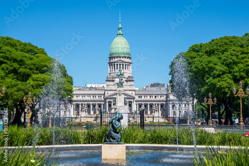 View of the Argentine National Congress (Congreso de la Nácion) - Buenos Aires, Argentina 