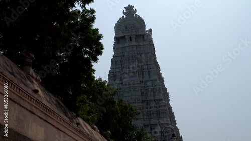 India, Tamil Nadu. 02-11-2025. Low view, Temple of Arunachalesvara. Video 4K