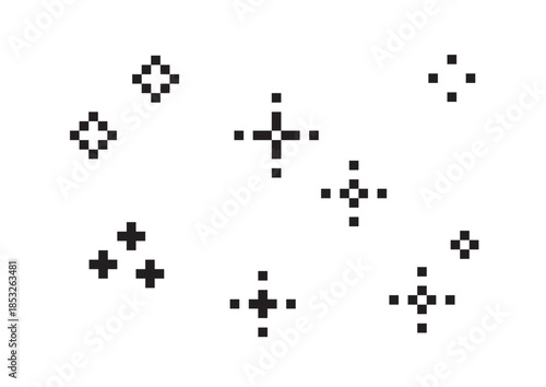 星・キラキラのドット絵セット