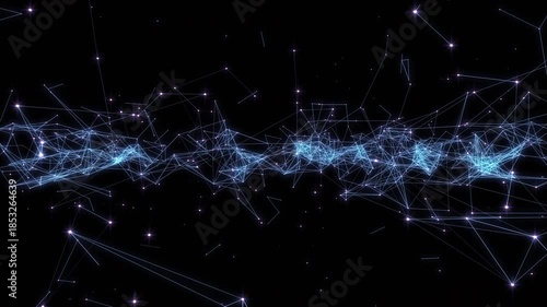 Plexus lines and dots network connection digital technology background
