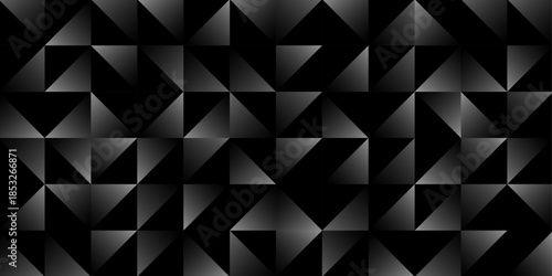 Black Geometric Triangle Pattern Vector Background
Modern Abstract Polygon Texture Illustration for Luxury Graphic Design