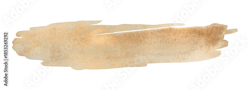 Konstfotografi PNG Glow gold, beige nacre glitter metallic ink watercolor smear brush stroke stain blot isolated on transparent background