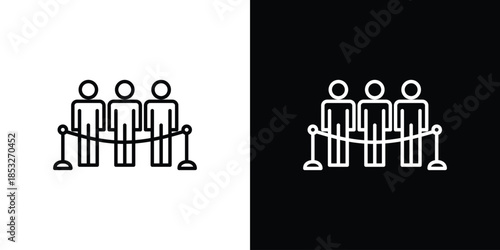 Queue icons for UI elements. High-quality vector illustration.