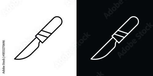 Scalpel icons for UI elements. High-quality vector illustration.