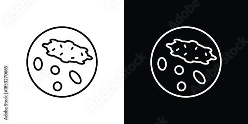 Sea cucumber icons for UI elements. High-quality vector illustration.