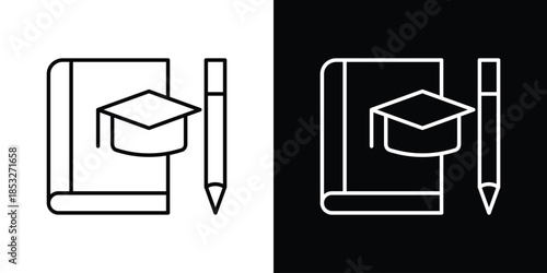 Thesis icons for UI elements. High-quality vector illustration.