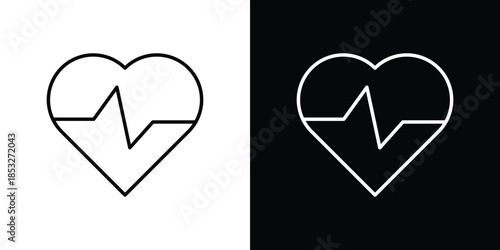 Wellbeing icons for UI elements. High-quality vector illustration.