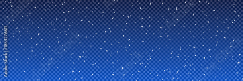 Starry night sky background with glowing stars on transparent wallpaper for cosmic designs, astronomy theme, night scene, banner, graphic project, website. Snow backdrop illustration