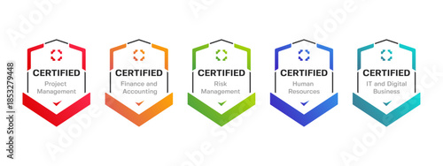 Certified Business Field on Shield Badge. Accredited Business Skills for the Modern Professional.
