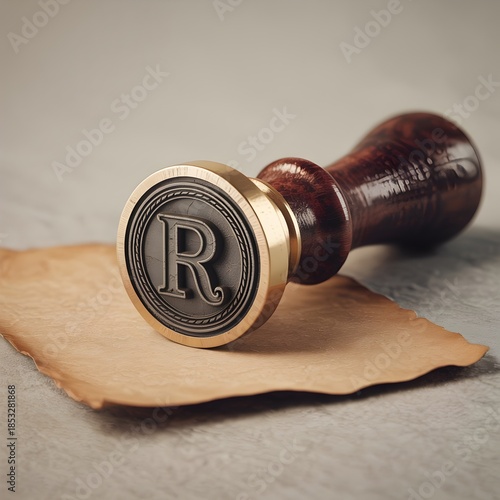 Sealed with Sophistication: An elegant wax seal, embossed with the letter R, rests upon a textured paper, evoking a sense of heritage and trustworthiness.