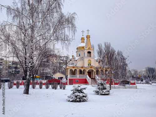 Wallpaper Mural Ukrainian Orthodox Church in Kyiv. Ukraine. Winter. Torontodigital.ca