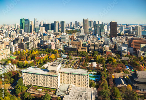 Skyline of Tokyo's Minato, Japan