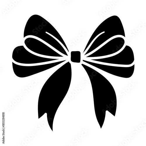 Coquette bow ribbon drawing