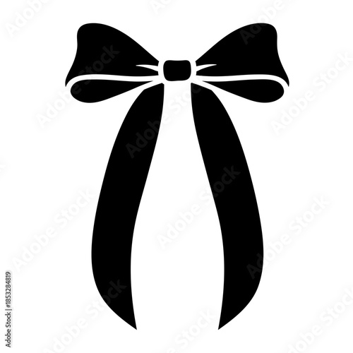 Coquette bow ribbon drawing