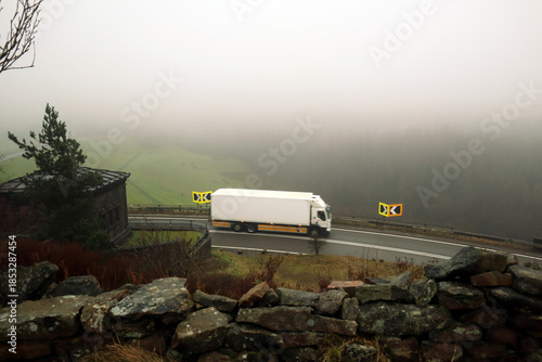 Truck in Fog