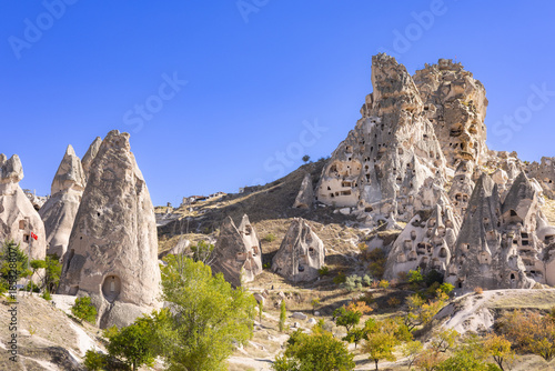 カッパドキアの顔のように見えるウチヒサール城