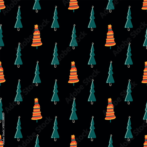 A seamless festive background combines tradition with minimalist style. Warmth, balance, and simplicity.