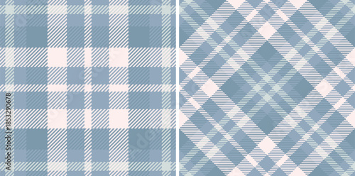 Check tartan background of plaid seamless textile with a texture vector fabric pattern. Set in cream colors for scrapbook layout ideas.