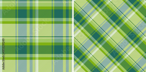Pattern background tartan of seamless textile fabric with a check texture vector plaid. Set in food colors for fashion clothes for mature ladies.