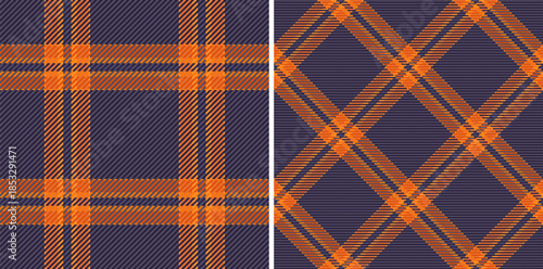 Plaid check fabric of texture tartan vector with a textile background pattern seamless. Set in space colors for classic wardrobe essentials in timeless style.