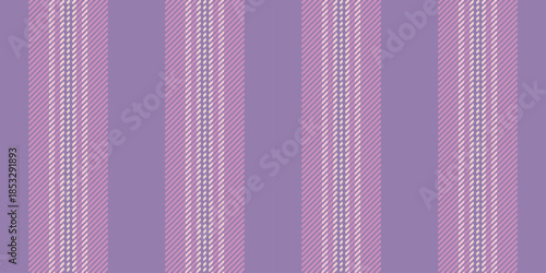 Linen vertical stripe lines, popular seamless fabric background. Light textile pattern texture vector in pastel and pink colors.