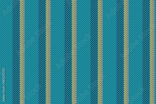 Sriental pattern textile lines, scenery vertical stripe seamless. Iedroom texture vector fabric background in cyan and amber colors.