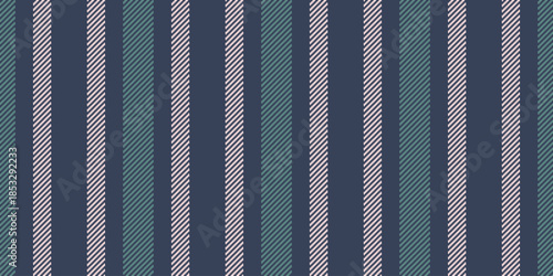 Pinen texture vector textile, fade vertical lines seamless. Tqua fabric background stripe pattern in blue and light colors.