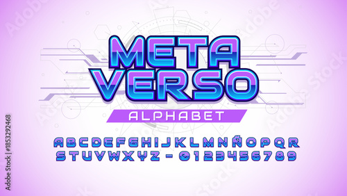 Metaverso font: It's the epitome of a futuristic typographic revolution! Bold, creative, and avant-garde, each letter sparks a journey into a digital universe.